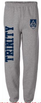 Grey Trinity Elastic Bottom Sweatpants | Trinity High School Blazer Shop