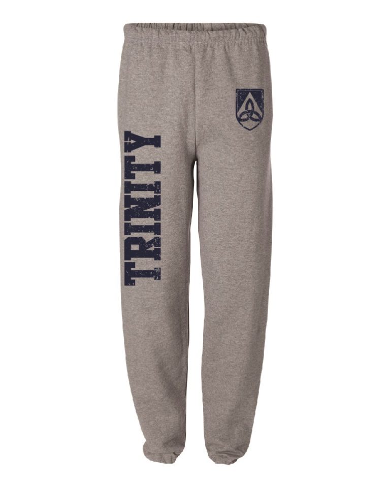 Grey Trinity Elastic Bottom Sweatpants | Trinity High School Blazer Shop